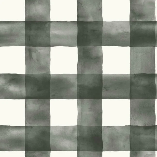 Watercolor Check Premium Peel + Stick Wallpaper